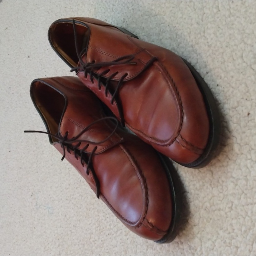 Allen Edmonds Bradley Leather Norwegian Split Toe Derby Shoes (Made in USA) 9.5D - Picture 6 of 15